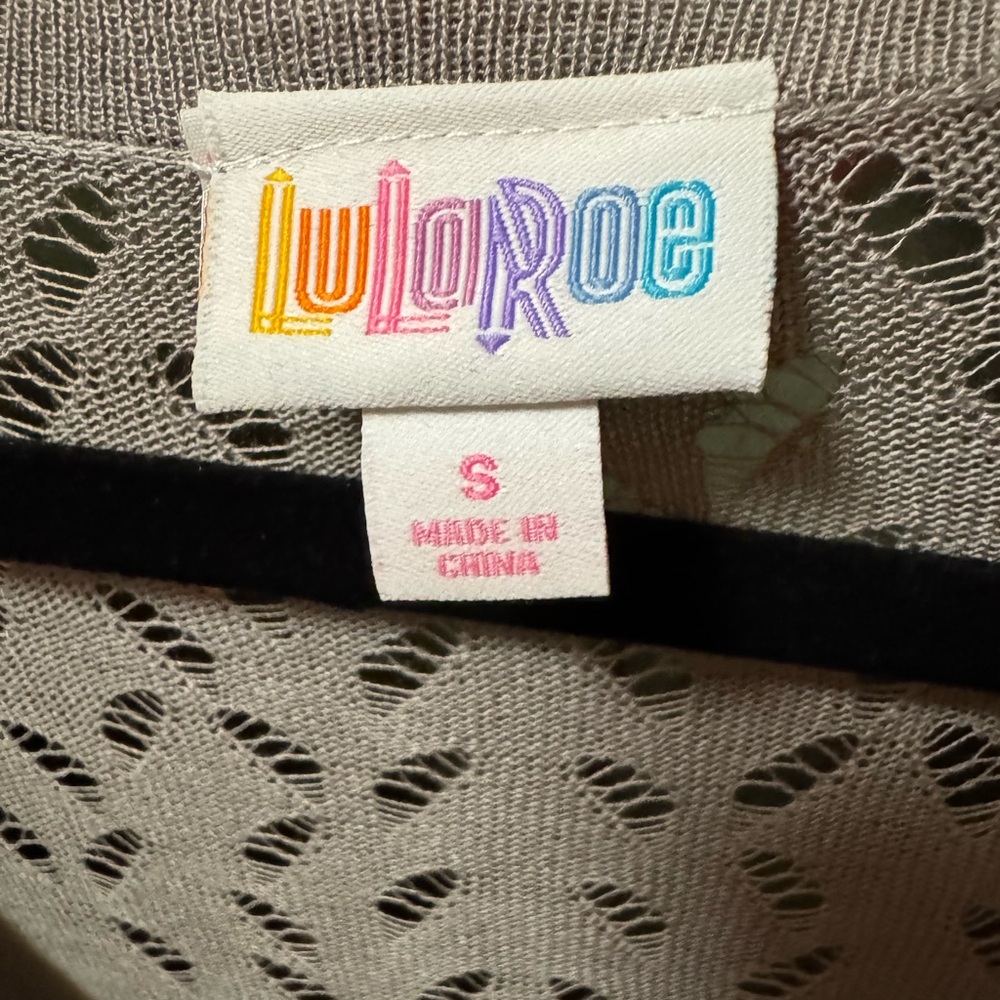 LuLaRoe Charcoal Women's Cardigan - Picture 3 of 5